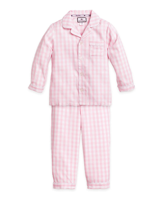 Kids Pink Gingham Pajama Set