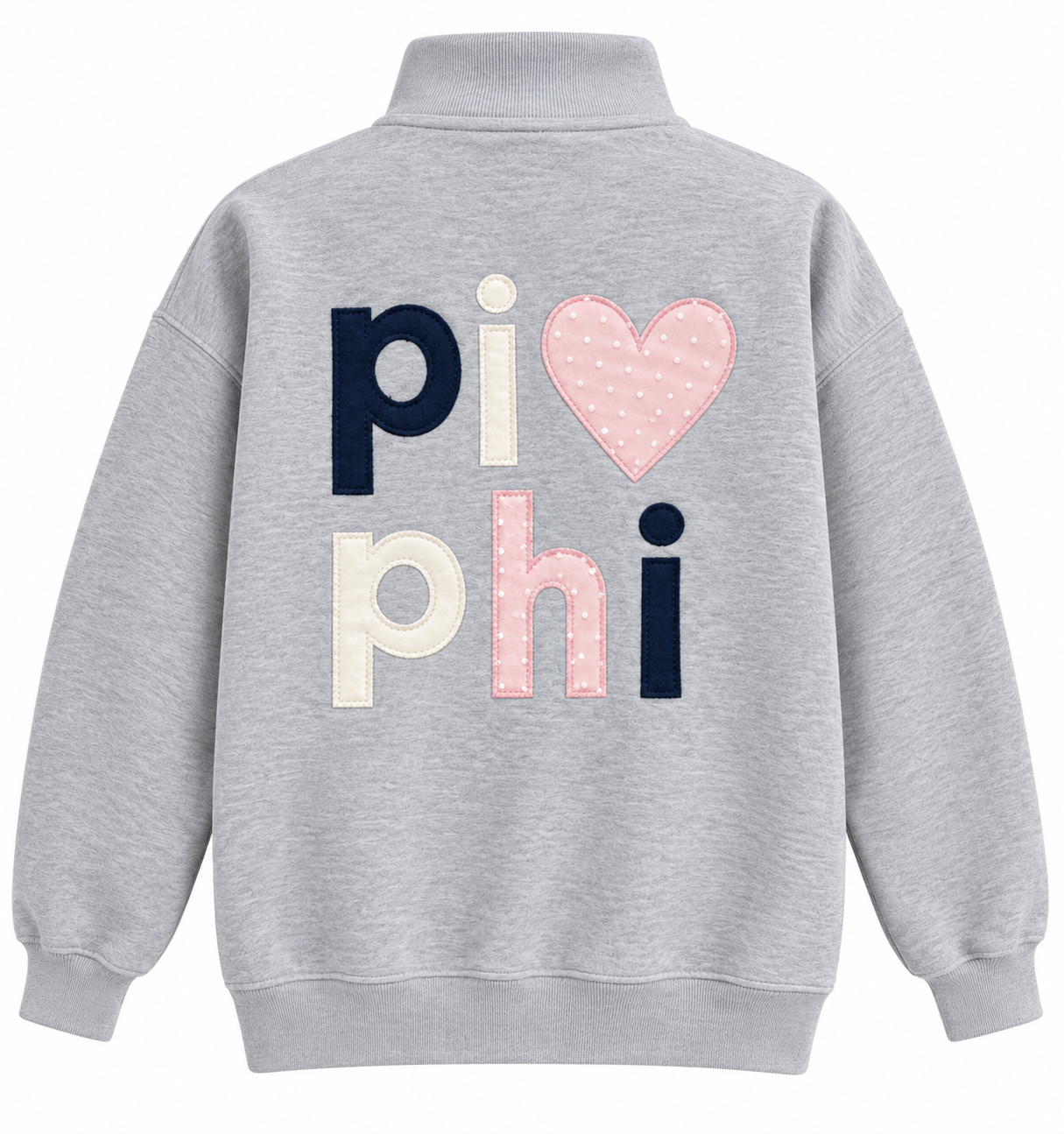 Custom Greek Mock Neck Sweatshirt
