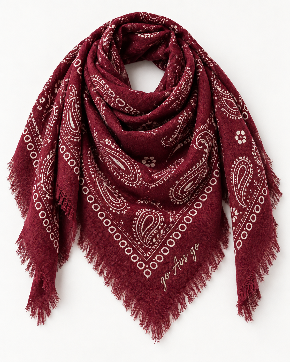 Go Avs Go Paisley Bandana Wrap