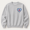 Heart 11 Appliqué Sweatshirt