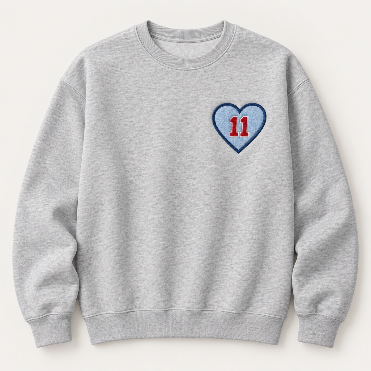 Heart 11 Appliqué Sweatshirt