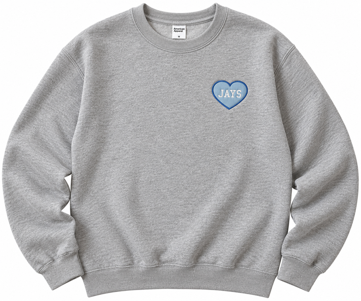 Jays Heart Applique Sweatshirt