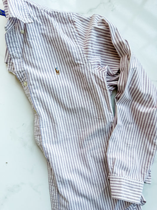 Thrifted Ralph Lauren Oxford - Lavender Stripe