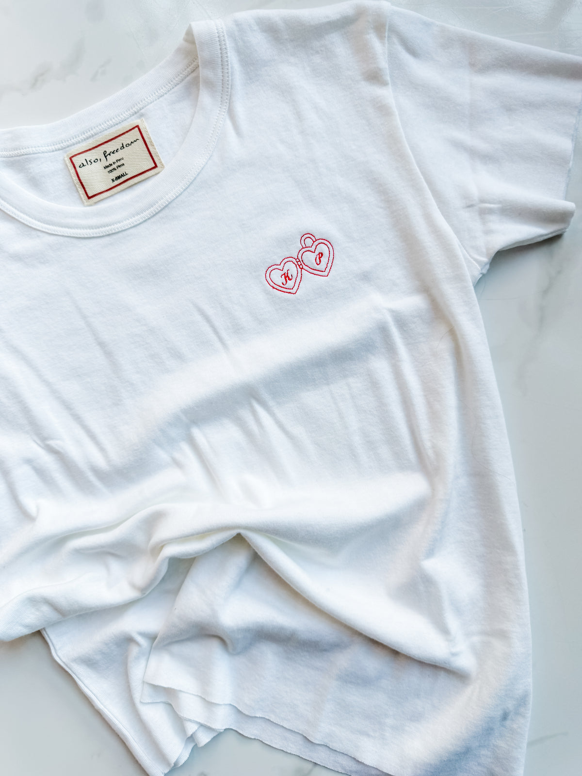 Locket Raw Hem Tee