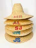 Custom Embroidered  Straw Hat