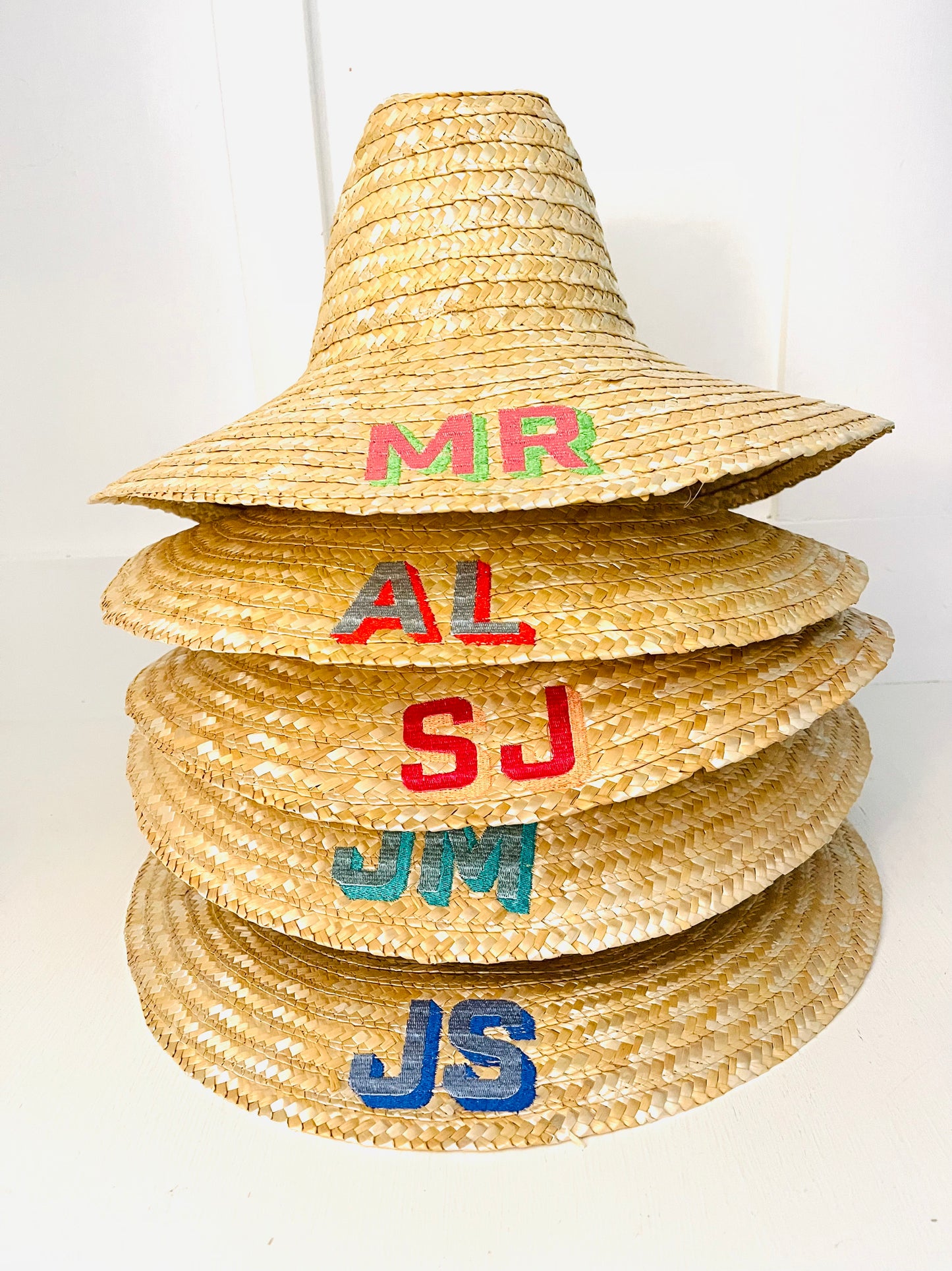 Custom Embroidered  Straw Hat