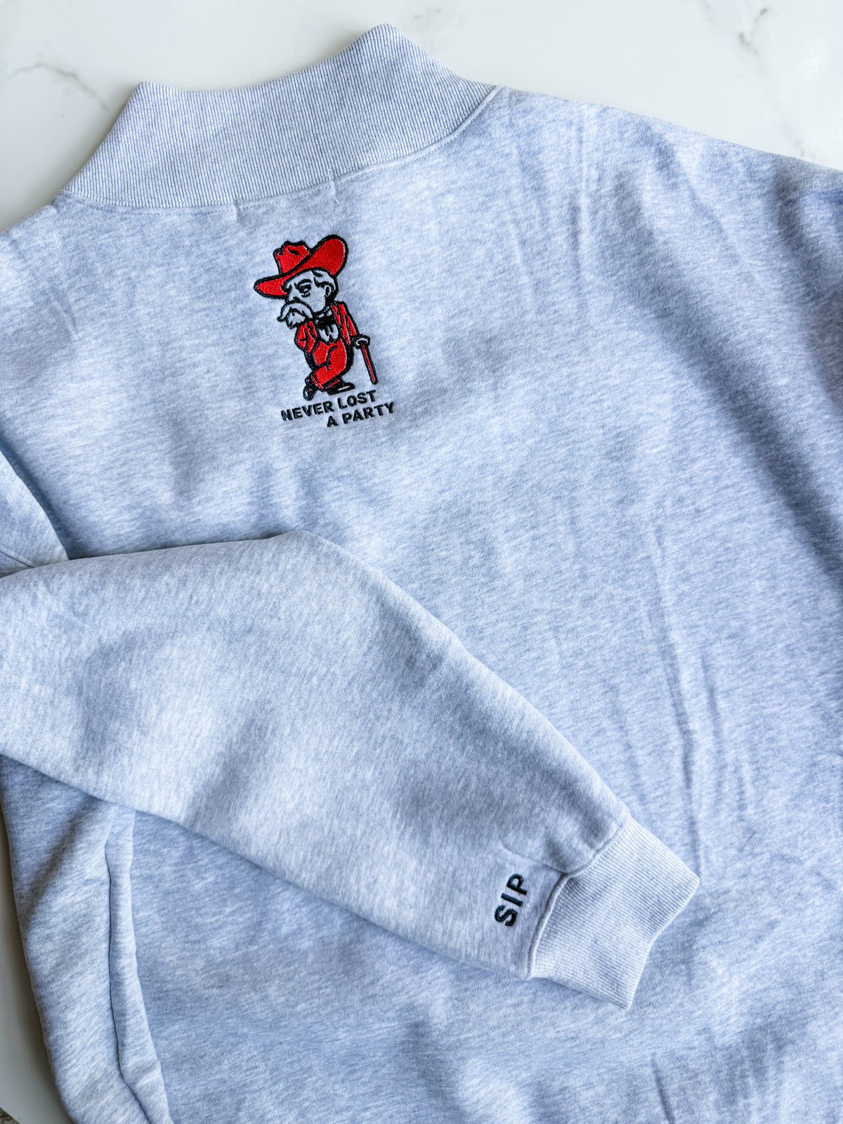 College mock-neck Sweatshirt