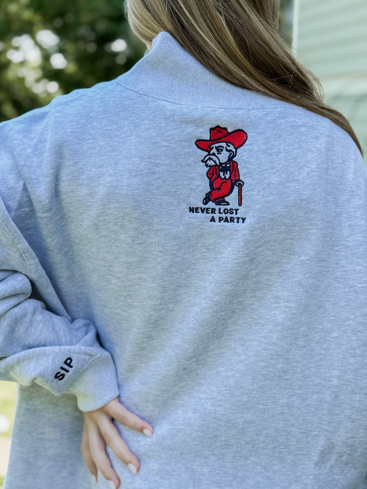 College mock-neck Sweatshirt