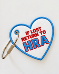 HRA Embroidered Heart Bag Tag