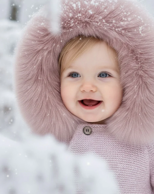 Knit Jacket with Removable Faux Fur