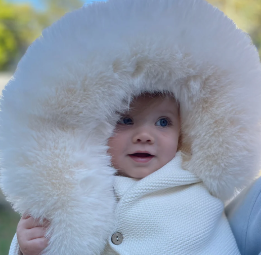 Knit Jacket with Removable Faux Fur