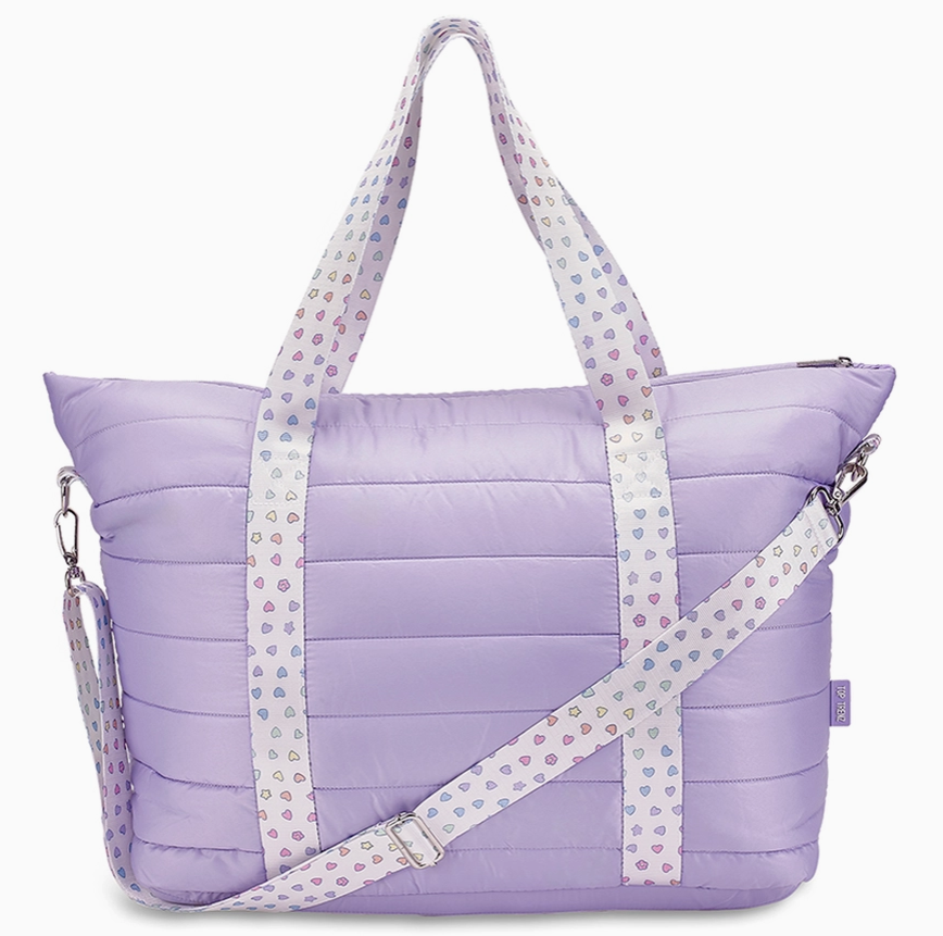 Puffer Tote Bag - Decorative Straps