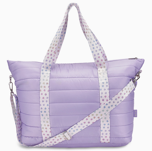 Puffer Tote Bag - Decorative Straps