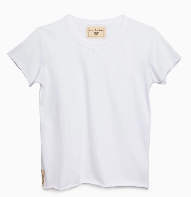 Locket Raw Hem Tee