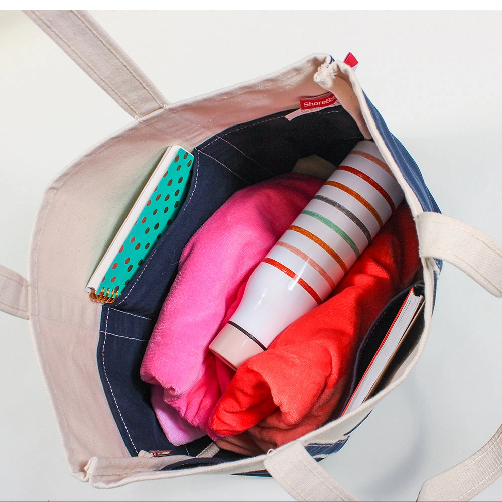 Color Trim Boat Tote