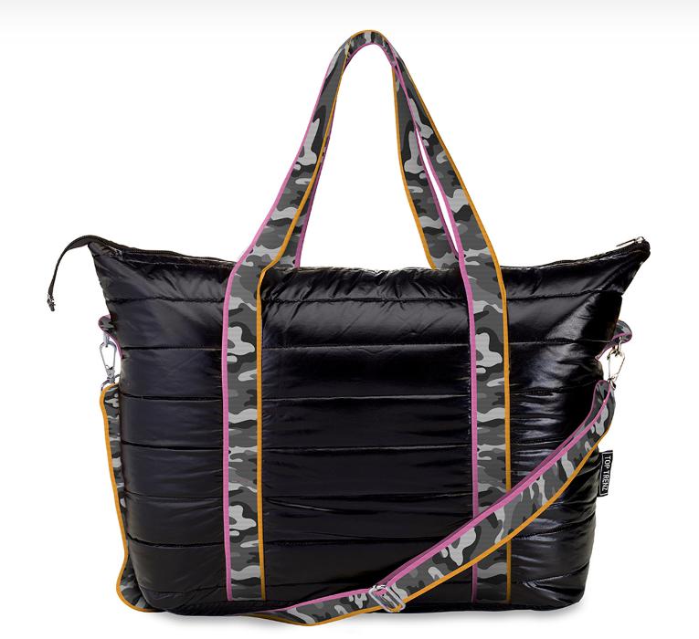 Puffer Tote Bag - Decorative Straps