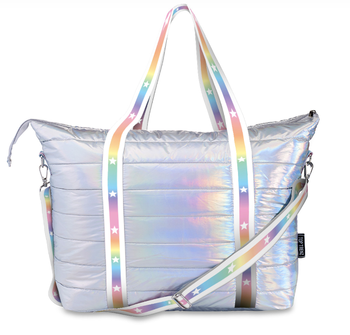 Puffer Tote Bag - Decorative Straps