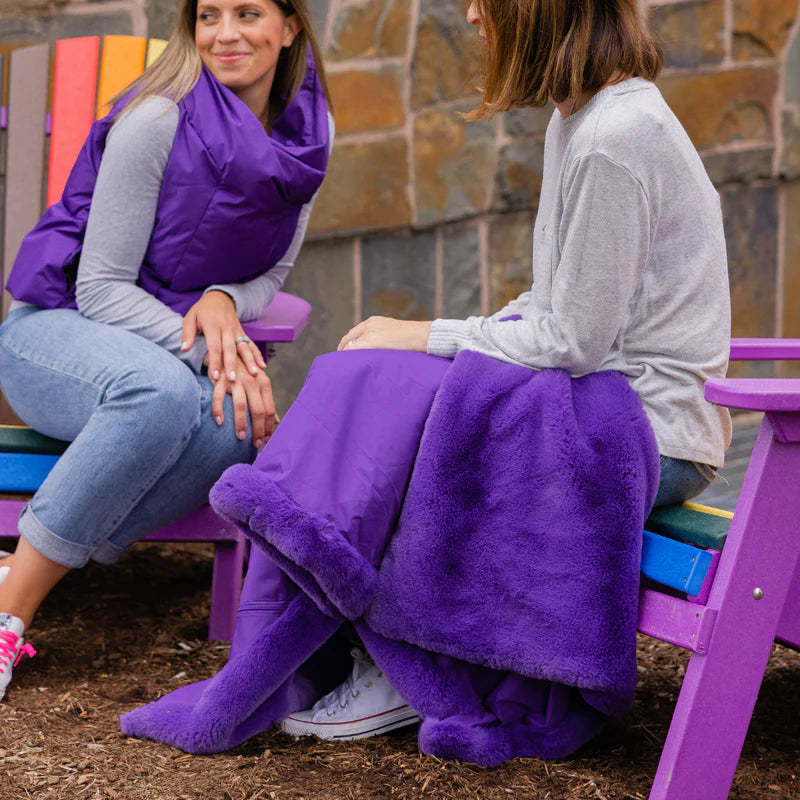 Faux Fur Long Lap Blanket